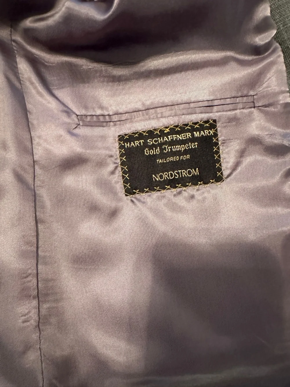 Hart Schaffner Marx Men's Light Gray Two-Button Suit Jacket - Picture 4 of 16